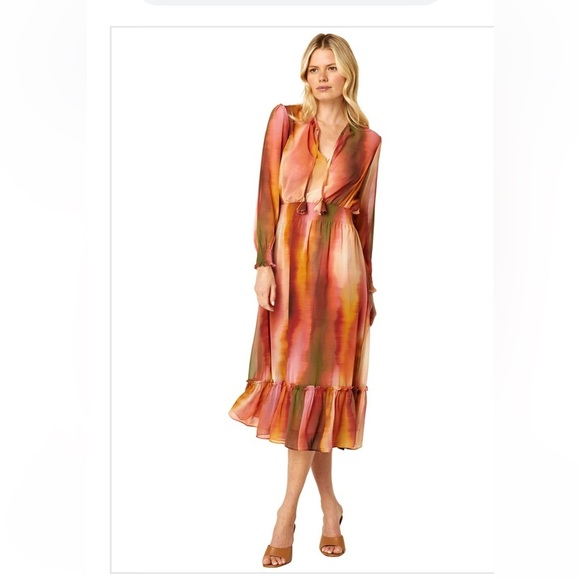 Misa Poppy Dress, Jaipur Ombre Midi Dress NWT XS - Picture 1 of 9